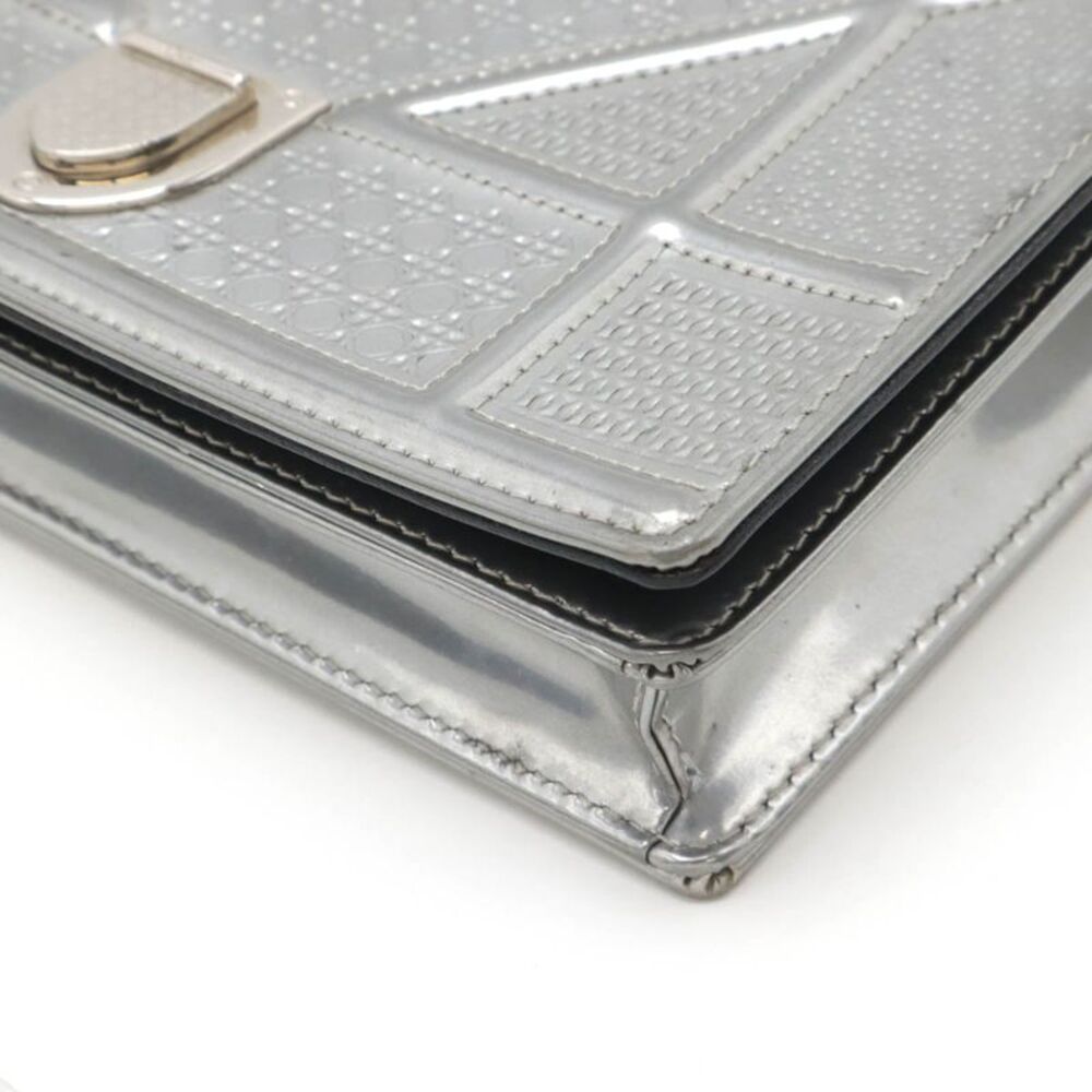 Dior Patent Leather Diorama Chain Wallet Clutch - Picture 3 of 9